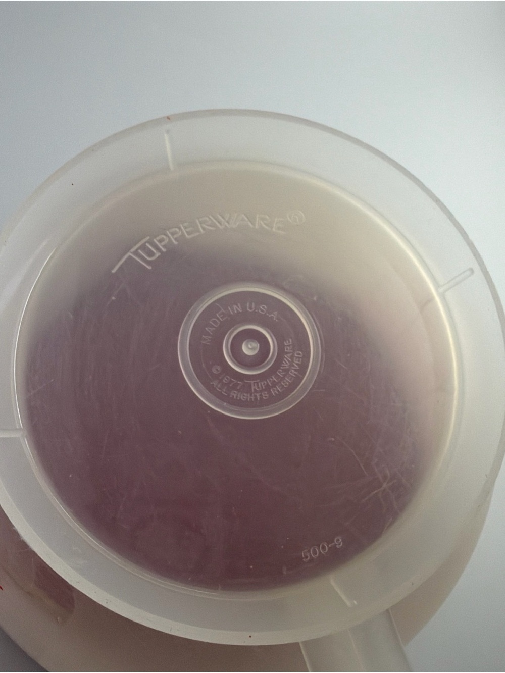 Tupperware Measuring Bowl Cup Mix N Store 8 Cup Vintage 1977 with Red Lid - Picture 12 of 15